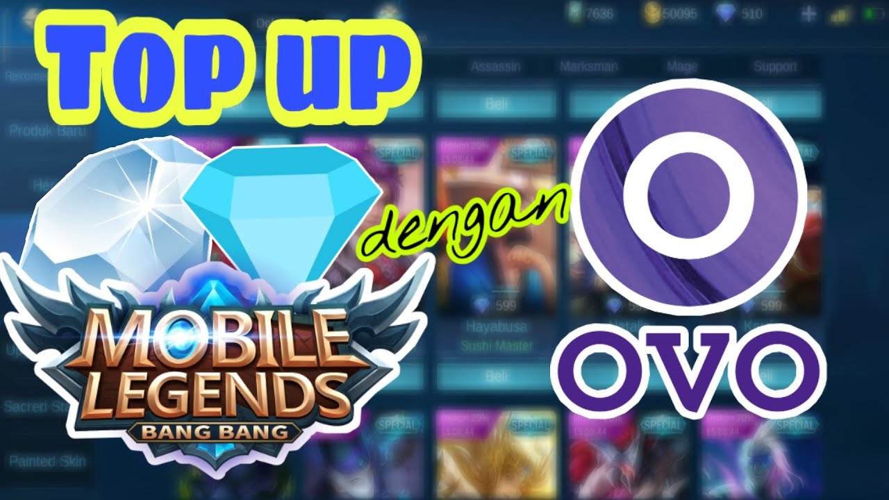 cara top up diamond ML pakai ovo 