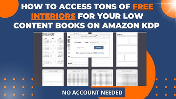 Free Interiors For Your Low Content Books (Journals and Notebooks) on Amazon KDP Using Book Bolt