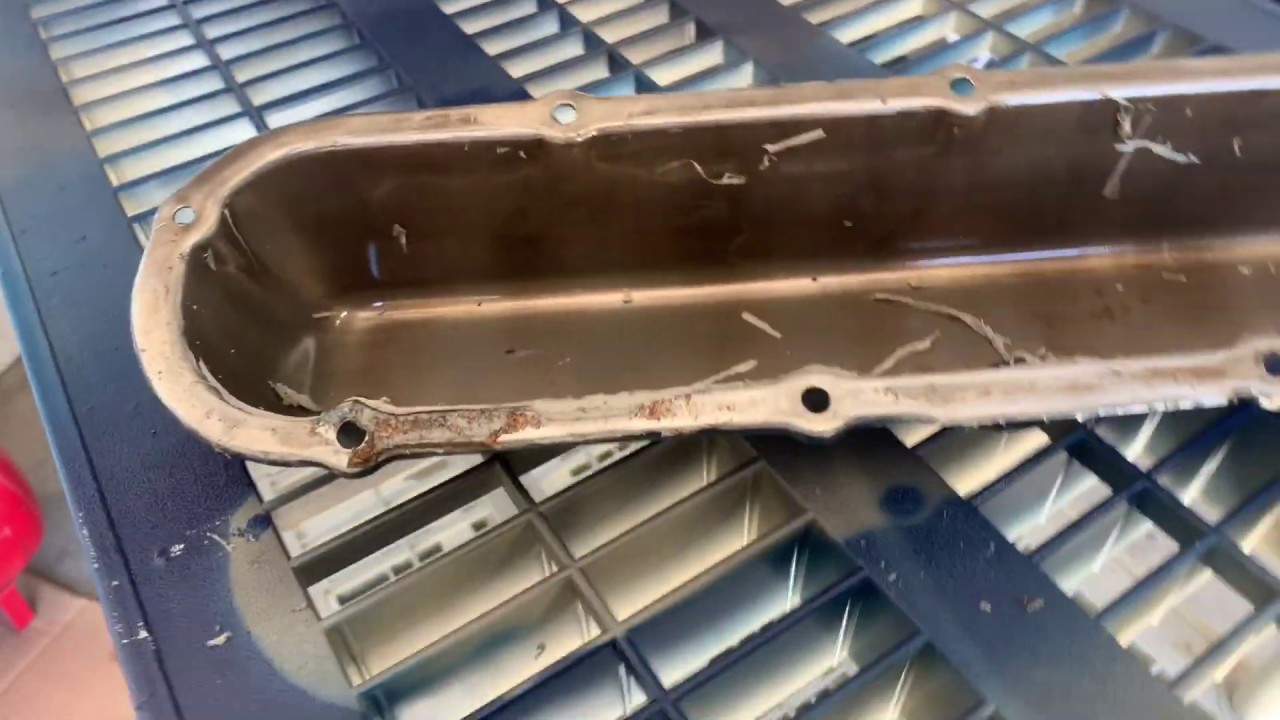 Steve's 1974 Cadillac Coupe DeVille Valve Cover Reseal, Silicone Mess