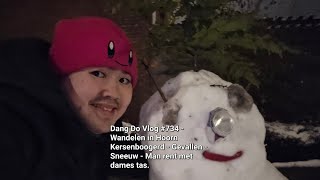 Download Lagu Dang Do Vlog #734 - Wandelen in Hoorn Kersenboogerd - Gevallen - Sneeuw - Man rent met dames tas. MP3