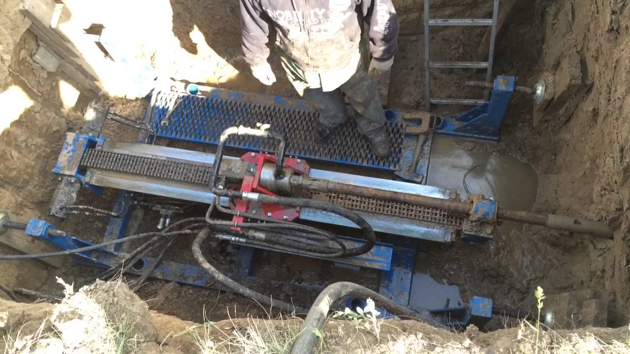 Угб-2М5 бурение с приямка - YouTube
