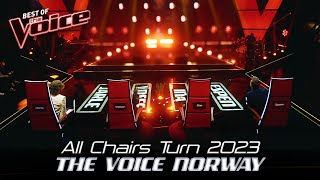 Every Extraordinary 4-CHAIR-TURN on The Voice Norway 2023