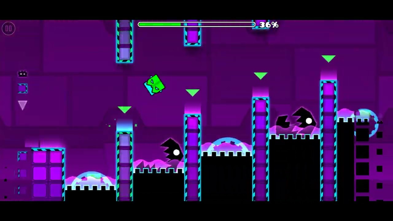 Geometry Dash Meltdown Level Airborne Robots - YouTube
