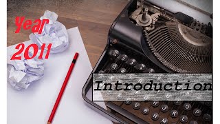 Nanowrimo 2011 Introduction