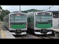 烏山線EV-E301系“ACCUM” 大金駅で行き違い 2017年7月 の動画、YouTube動画。