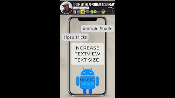 Easy way to Increase Text Size in Android Studio #andorid #androidstudio #androidtutorial #shorts
