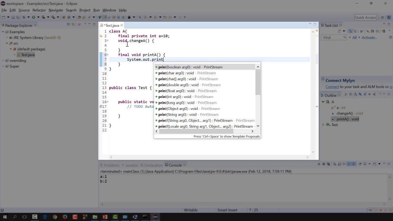 Object Oriented Programming (JAVA)| C1-L6 | The keyword final in java ...