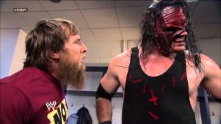 Kane and Daniel Bryan are attacked while arguing about their match against The Shield: Raw, April 22