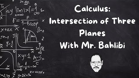 Intersection of Three Planes