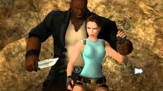 All the qte death animations for lara in this remake of original tomb
raider.