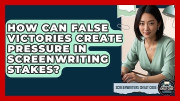 How Can False Victories Create Pressure In Screenwriting Stakes? - Screenwriter