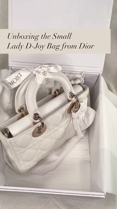 Unboxing the Small Lady D-Joy from Dior (lovely in latte 🤍) #diorunboxing #diorbag #luxuryhandbags