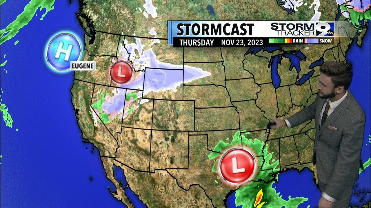 Sunday, November 19 Weathercast with Holden LeCroy Storm system moving