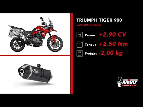 TERMINALE MIVV SPEED EDGE ACCIAIO INOX TRIUMPH TIGER 900 / GT / PRO / RALLY 2021-2024 Guarda il Video