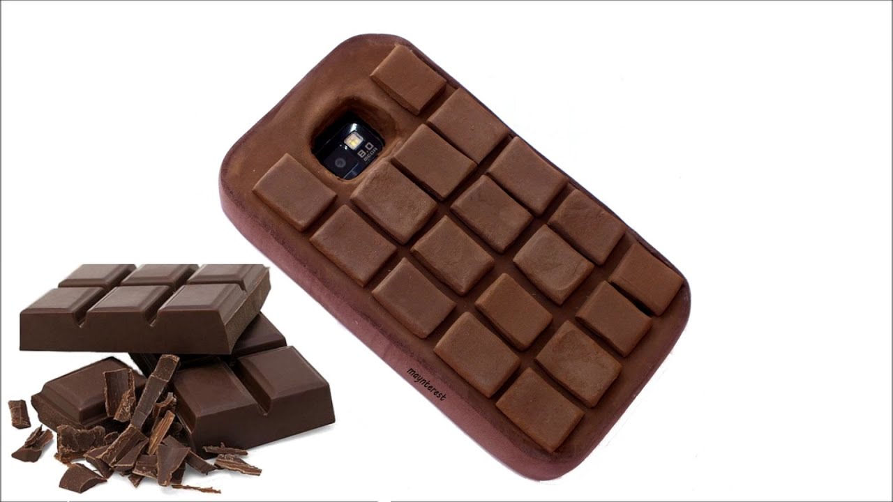 DIY Funda para móvil con forma de tableta de chocolate