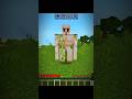 Minecraft iron golam 🤐 || #minecraft #shorts #short #shortsfeed