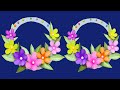 Quick Easy Paper Wall Hanging Ideas /  Flower Wall decor / Cardboard Reuse /Room Decor DIY