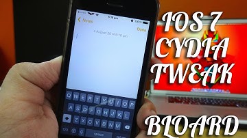 iOS 7 Jailbreak Tweak : Bloard - Get the iOS 7 Black Keyboard in any app !