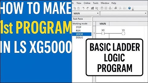 How to Make LS PLC Program  | 1st Program | Basic Program.  #basicprograms #basicprogramming #lsplc