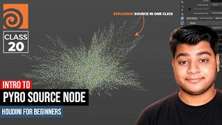 Intro to Pyrosource Node | Houdini for Beginners | Class 20