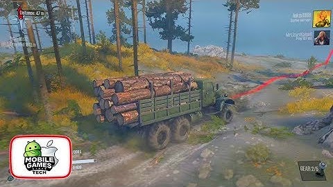 SpinTires PS4 Pro Gameplay Lumber Mill Delivery