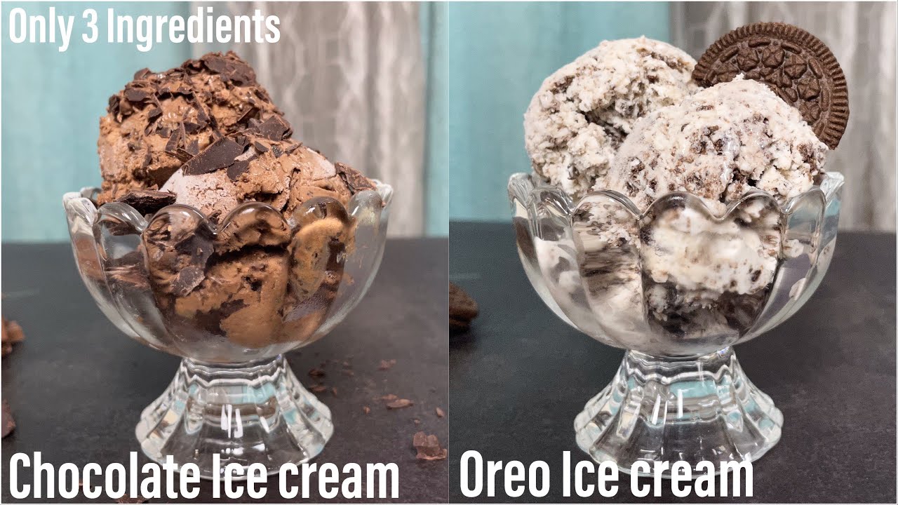 Only 3 Ingredients Ice Cream | Chocolate Ice Cream | Oreo Ice Cream | Homemade IceCream | Best Bites