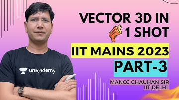 Vector 3D in One Shot | Part- III I Manoj Chauhan