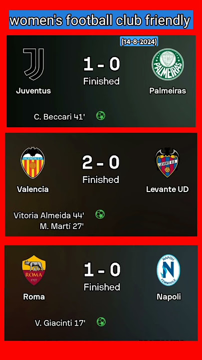 women's football club friendly match (14-8-2024)