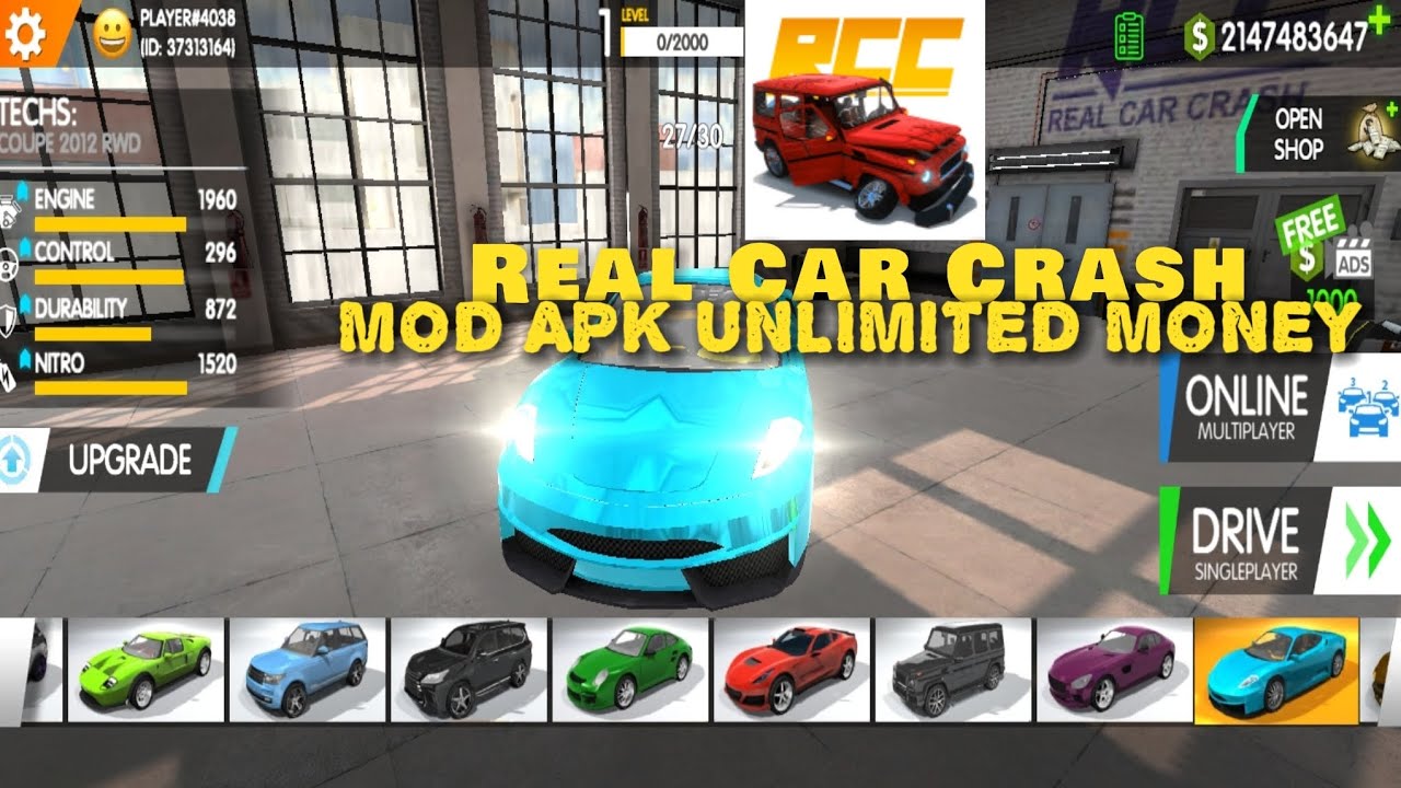 Real Car Crash MOD APK 🚗💥 Unlimited Money & All Cars Unlocked!