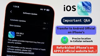 iOS 26.3 is Official Released | transferred to Android is Easy | Refurbished iPhone’s in Telugu screenshot 3