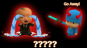 9 Pocoyo & Boss Baby  "Go Away & Crying" Sound Variations in 39 Seconds