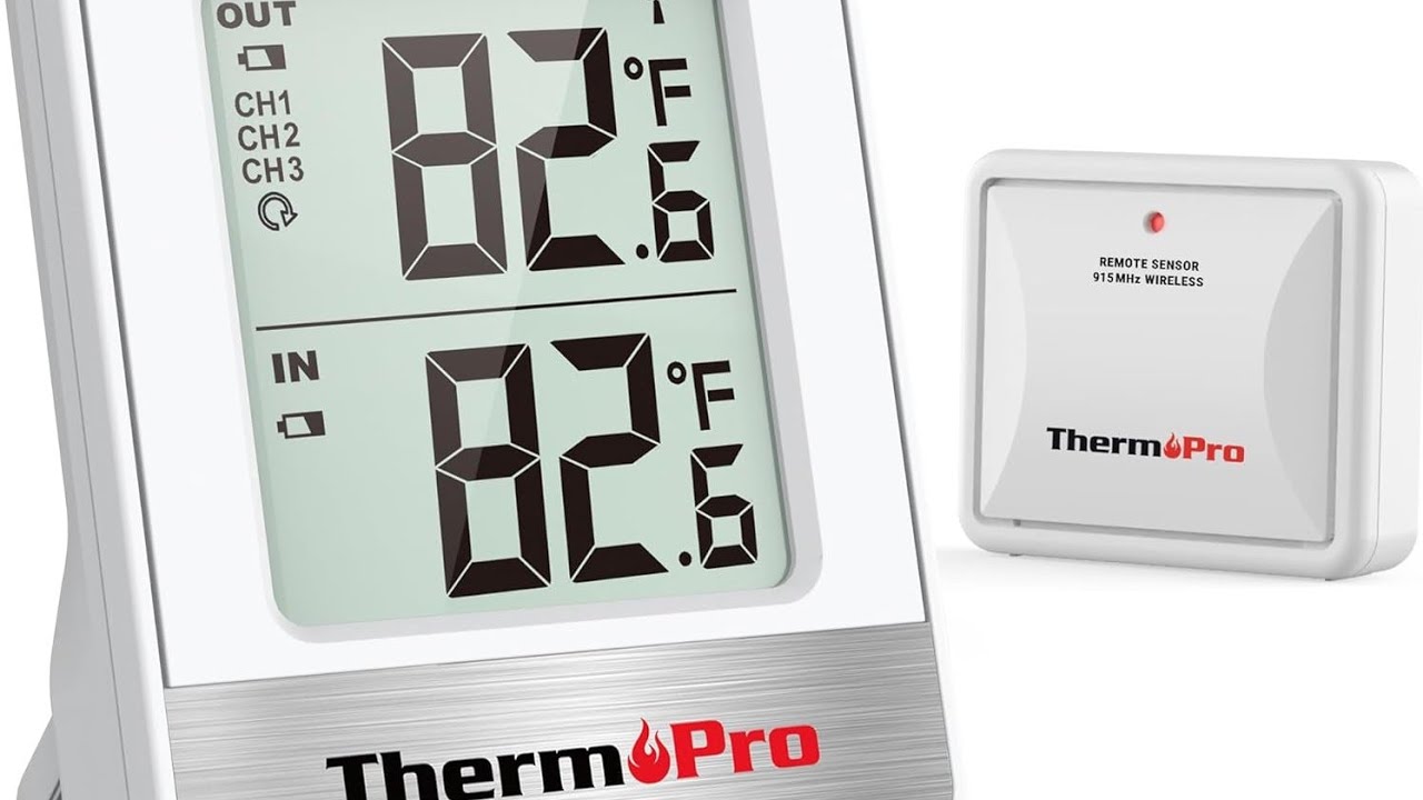 Thermopro Wireless Indoor Outdoor Temperature Monitor Sensor - YouTube