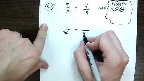 Adding  & Subtracting Fractions