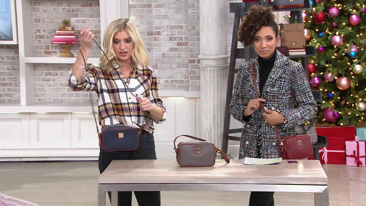 Dooney & Bourke Pebble Leather Camera Crossbody on QVC