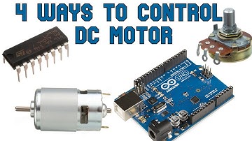 4 Ways of Controlling DC Motor with or Without Arduino | Potentiometer | PWM | L293D | Transistor