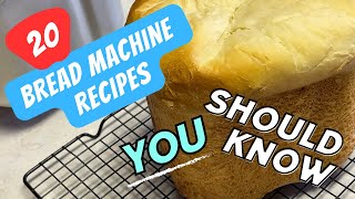 20 Bread Machine Recipes You Should Know  Cruisinart Bread Maker #breadmachinelove