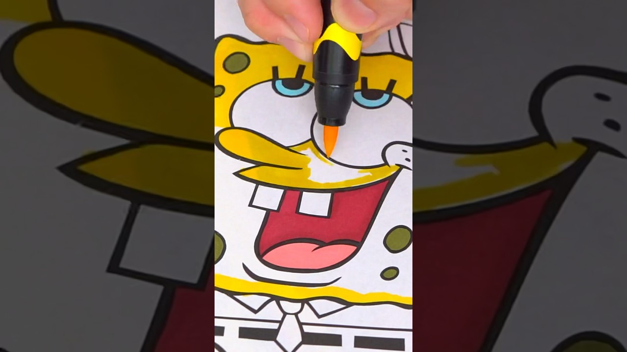 Coloring SpongeBob 🍔 