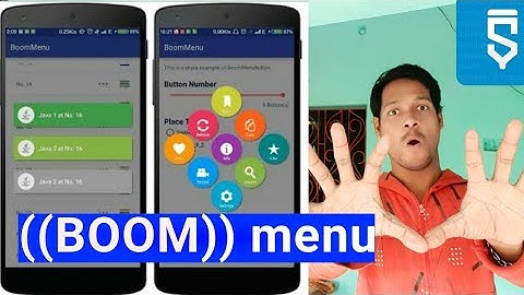 boom menu project in sketchware pro #AndroidAppdeveloper #sketchware #Aauraparti