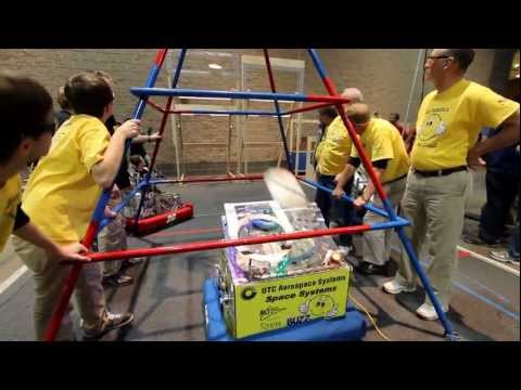 2013 FIRST CT REGIONAL - BUZZ AUTONOMOUS MODE TESTING - 5 FRISBEE SCORING