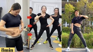 fatburn exercise that is easy to move but works well 簡単な動きでくびれを作る8分トレーニング