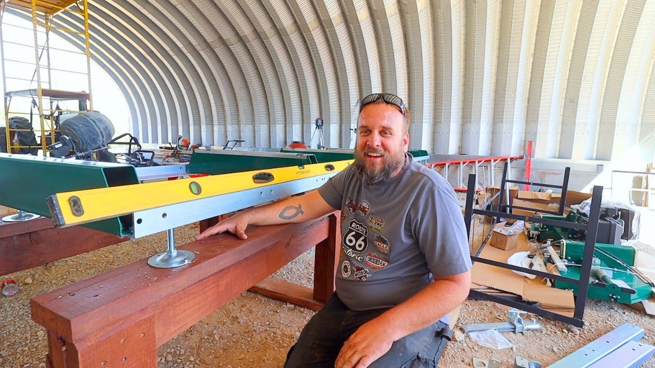 Woodland Mills HM130 Max Sawmill Complete Setup with a Custom Stand