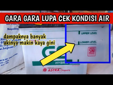 Ada Empat Dampak / Efek aki Mobil Jenis Basah Jika Kehabisan Air Aki