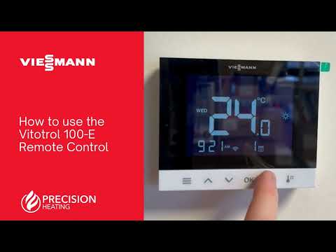 How to use Viessmann Vitotrol 100-E Remote Control