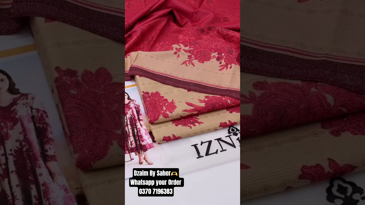 *Dhanak 3-Piece Suit - Winter Collection*Stay stylish with our  Dhanak 3-piece suit!  3000pkr