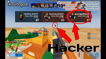 Beating a HACKER in Arsenal | Roblox