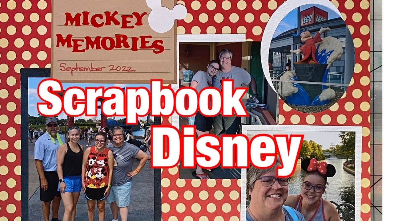 A Disney scrapbook so big that I had to split it into 2 videos