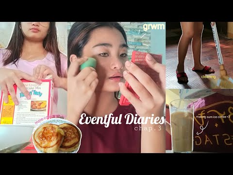 eventful diaries chap.3 | a chill & productive days w/me , cooking , cleaning , lots of food 🧃🌿