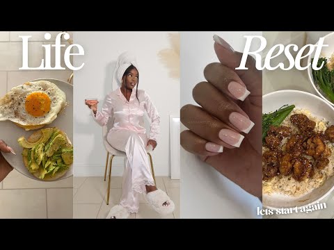 LIFE RESET | Feeling down, Deep Clean, Cook with me + Fresh Nails + More