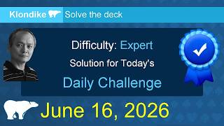 Microsoft Solitaire Collection: Klondike - Expert - June 16, 2026 screenshot 1