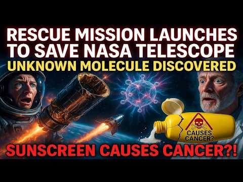 Rescue mission launches to save NASA telescope, Unknown Molecule Discovered, Sunscreen Causes Cancer